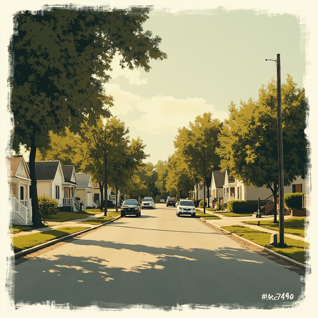 Creighton Village street scene in Old Bridge NJ