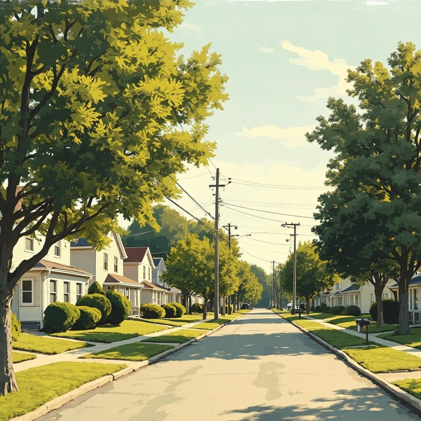 Lakeridge street scene in Old Bridge NJ