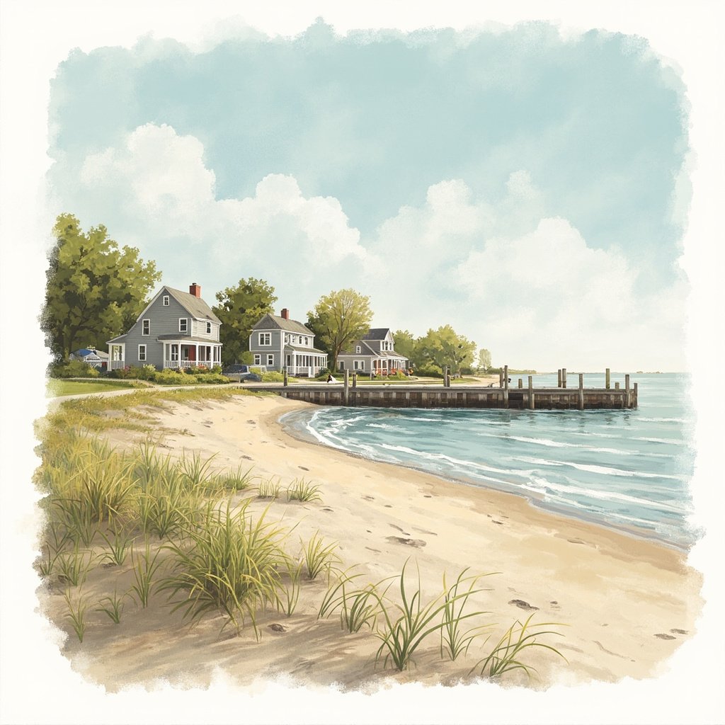 Laurence Harbor street scene in Old Bridge NJ