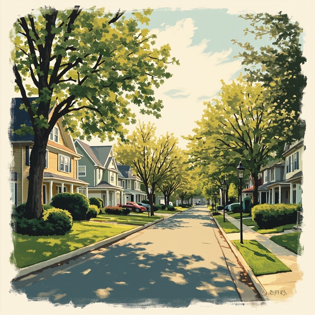 Merritt Estates street scene in Old Bridge NJ