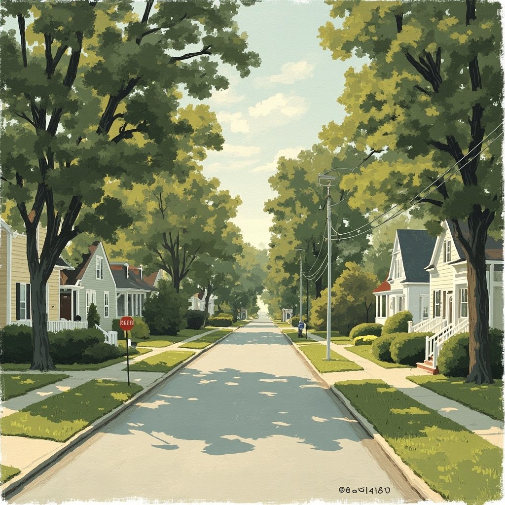 Whispering Pines street scene in Old Bridge NJ