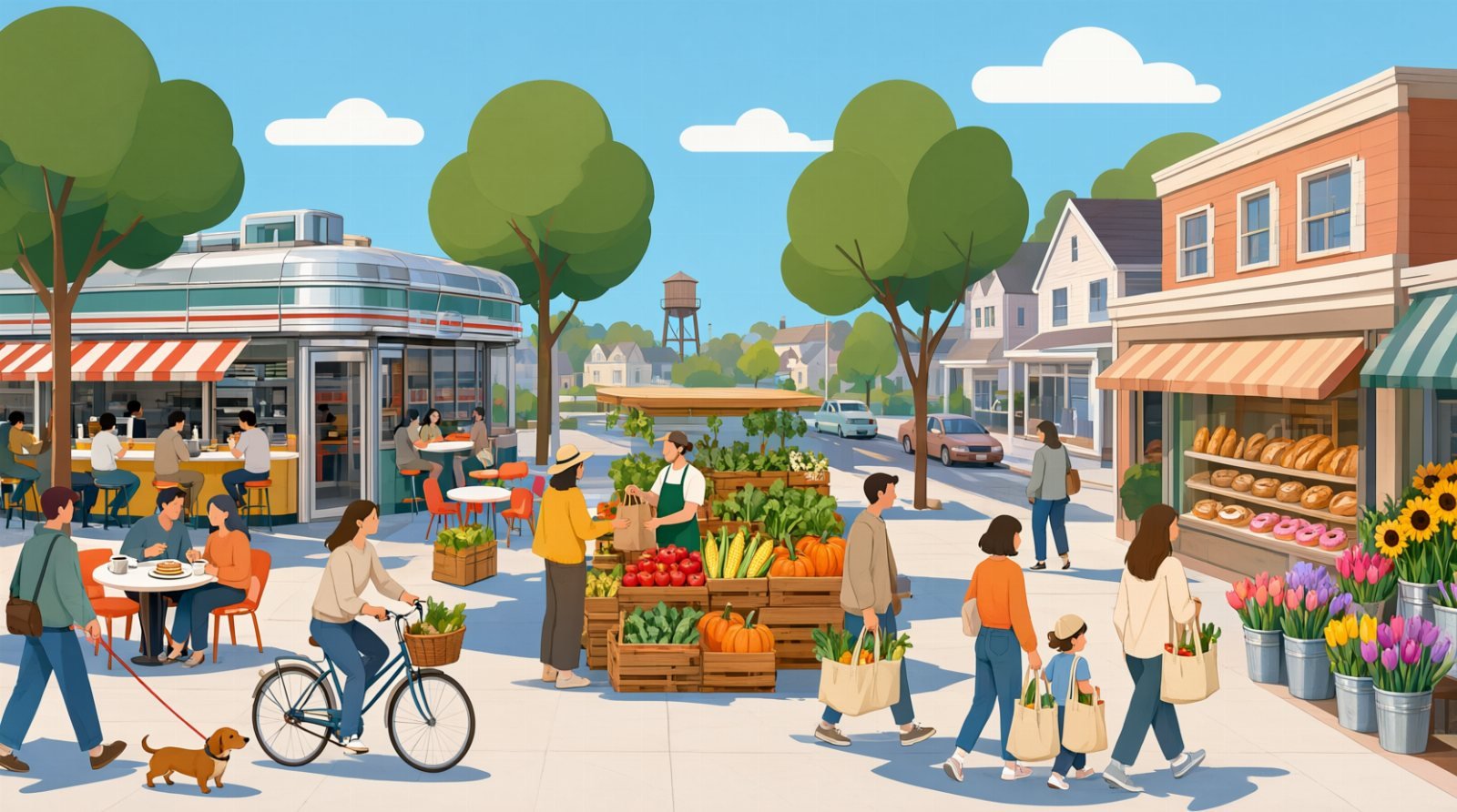 Illustration: A Saturday in Old Bridge: Shops, Markets and Places to Start