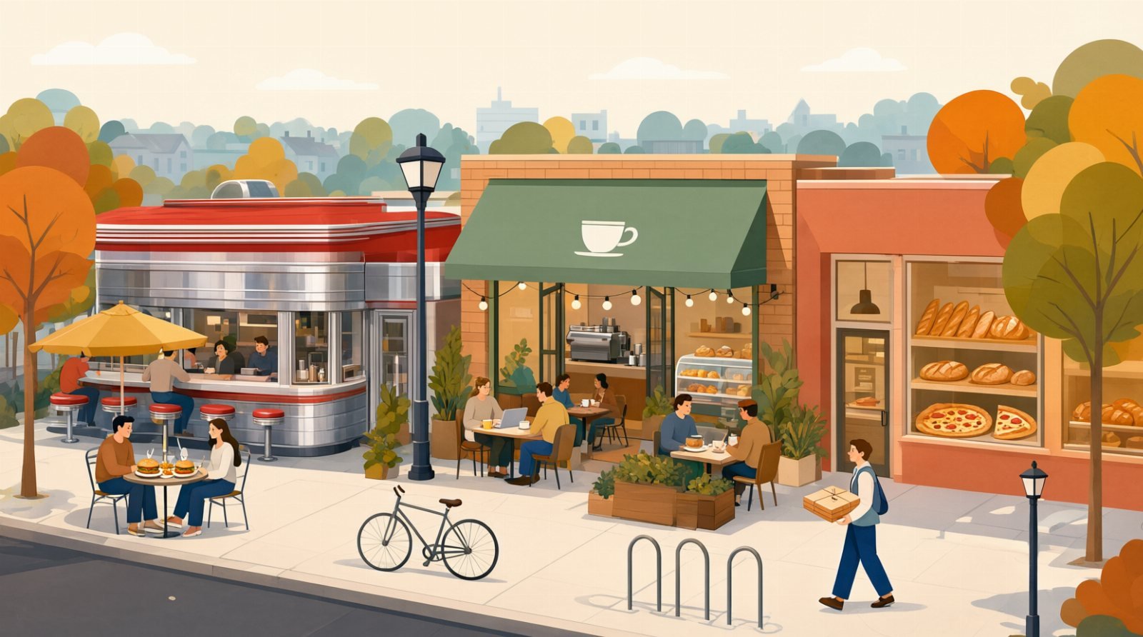 Illustration: Where to Eat in Old Bridge: A Guide to Local Restaurants and Cafes